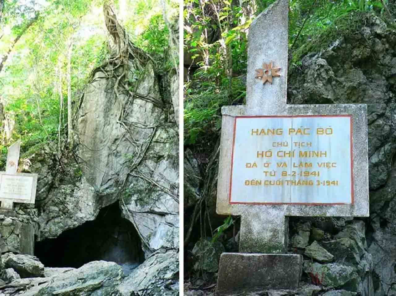 Pac Bo Cave, where Ho Chi Minh lived and worked in 1941