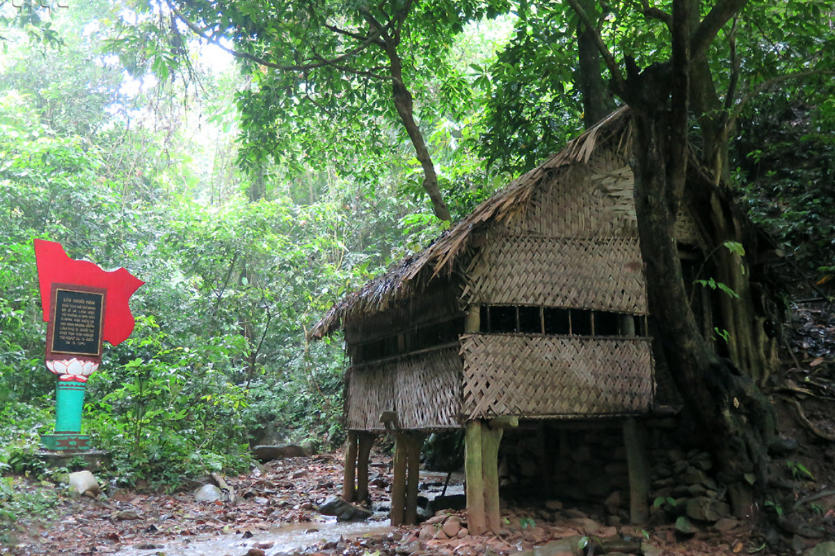 Stilt hut at the Pac Bo revolutionary relic site