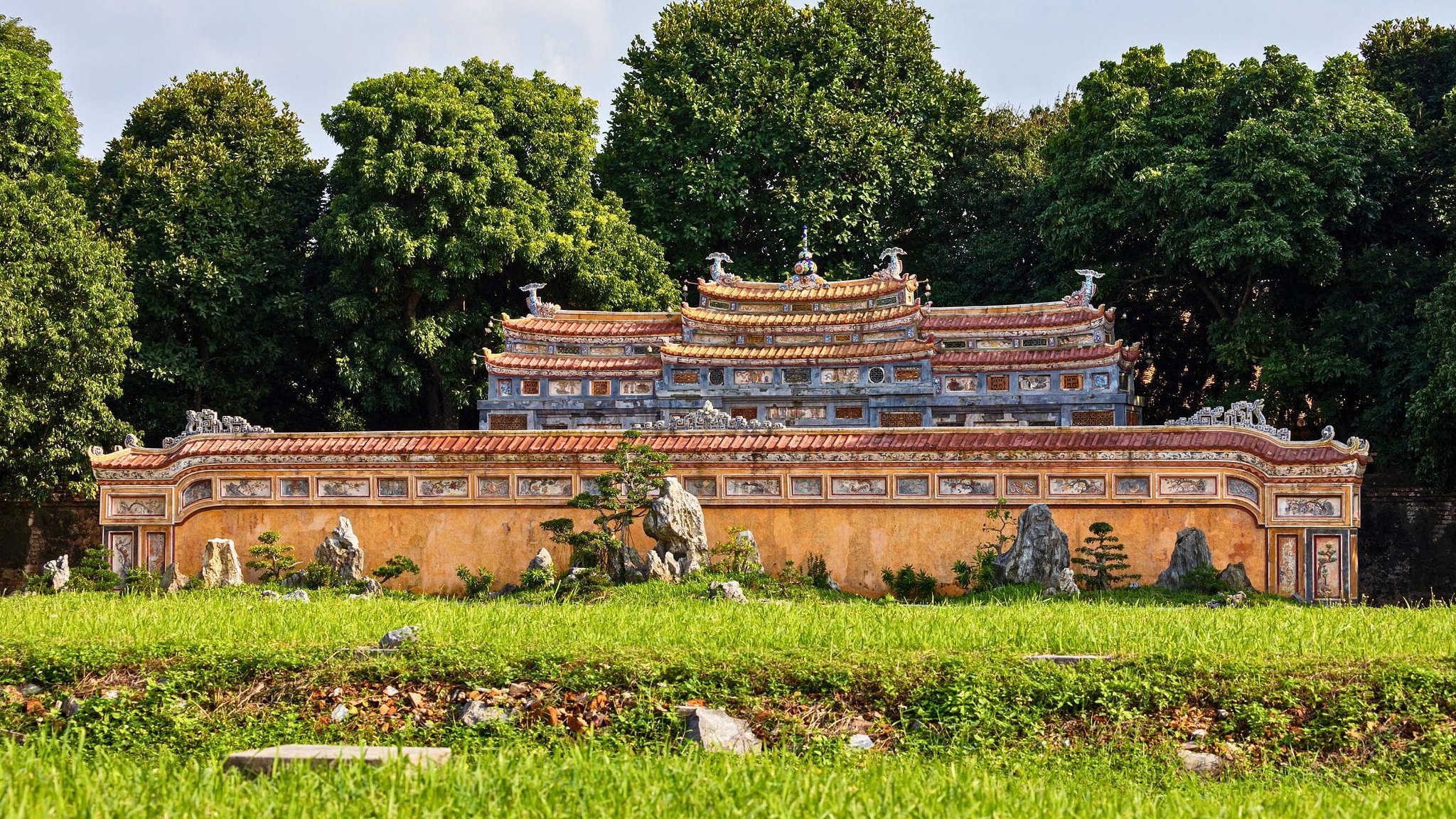 Palace hall inside the Hue Imperial City