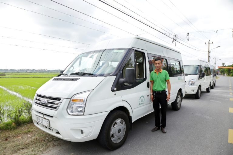 Rose Travel Ford Transit minivan with driver